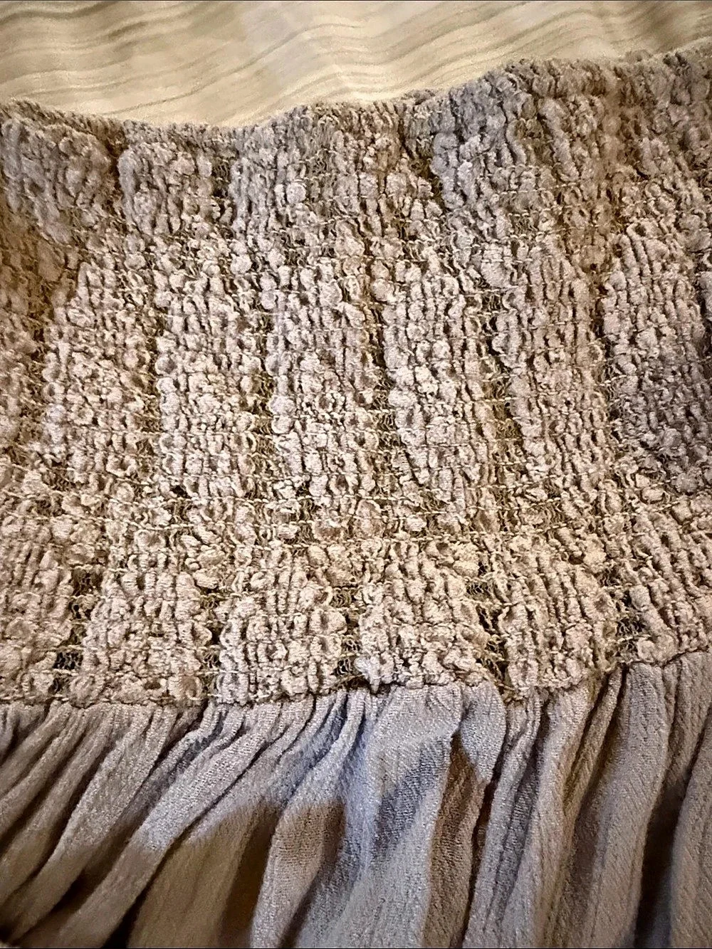 Free People Harem smocked lace pants